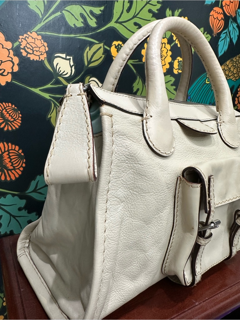 Chloé Edith Leather Satchel Cream | Phoebe Philo Era - Picture 5 of 15
